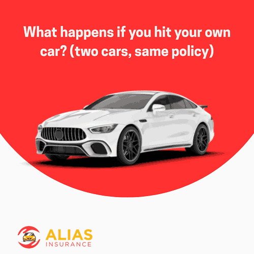 What happens if you hit your own car? (two cars, same policy)